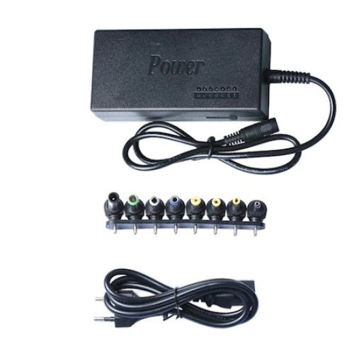 Incarcator FOXMAG24 Universal de Laptop, 12-24 V, 7 Conectori Tip 12V / 15V / 16V / 18V / 19V / 20V / 24V, Culoare Negru