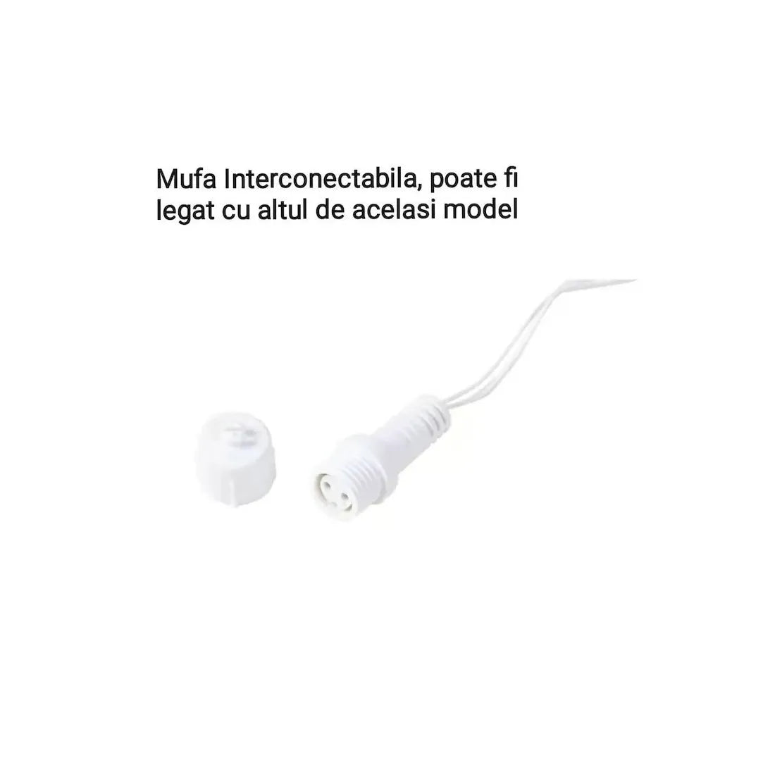 Instalație LED tip țurțuri, 200 LED-uri, 10 m, multicoloră – imagine 4