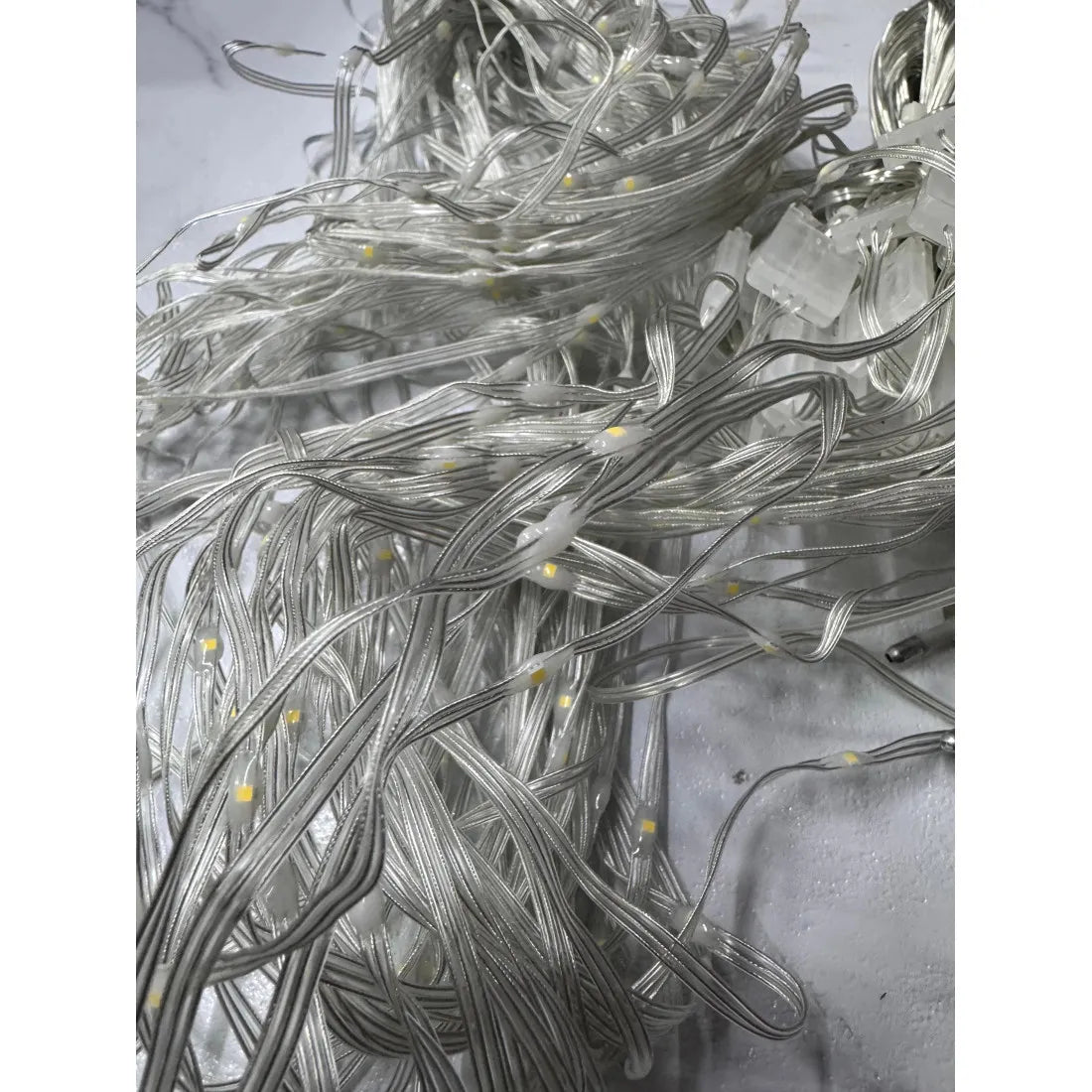 Perdea luminoasă LED, 320 LED-uri, 8 × 1 m, albastră – imagine 2