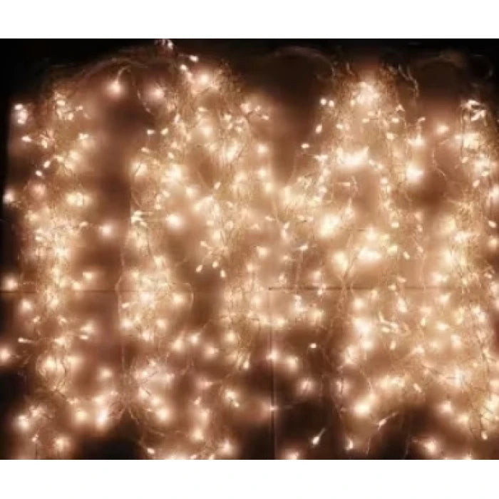Instalație LED tip țurțuri, 300 LED-uri, 12 m, alb cald – imagine 4