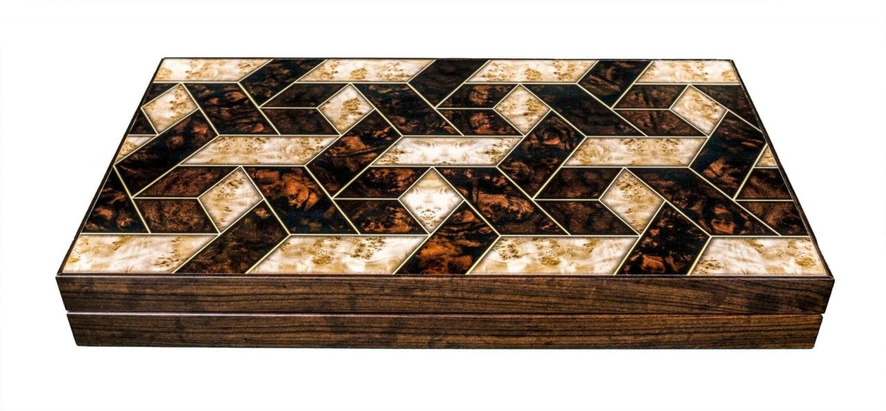 Joc de table din lemn lacuit 49x58cm, finisaj lucios si alunecare usoara