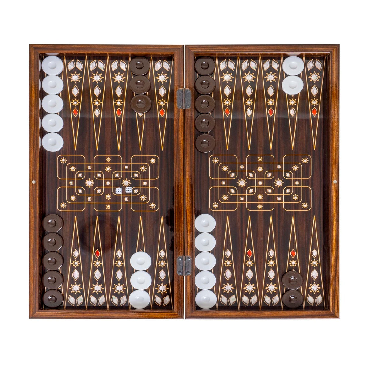 Joc de table lemn lacuit, 50x50 cm, Premium Relief, cutie multicolor