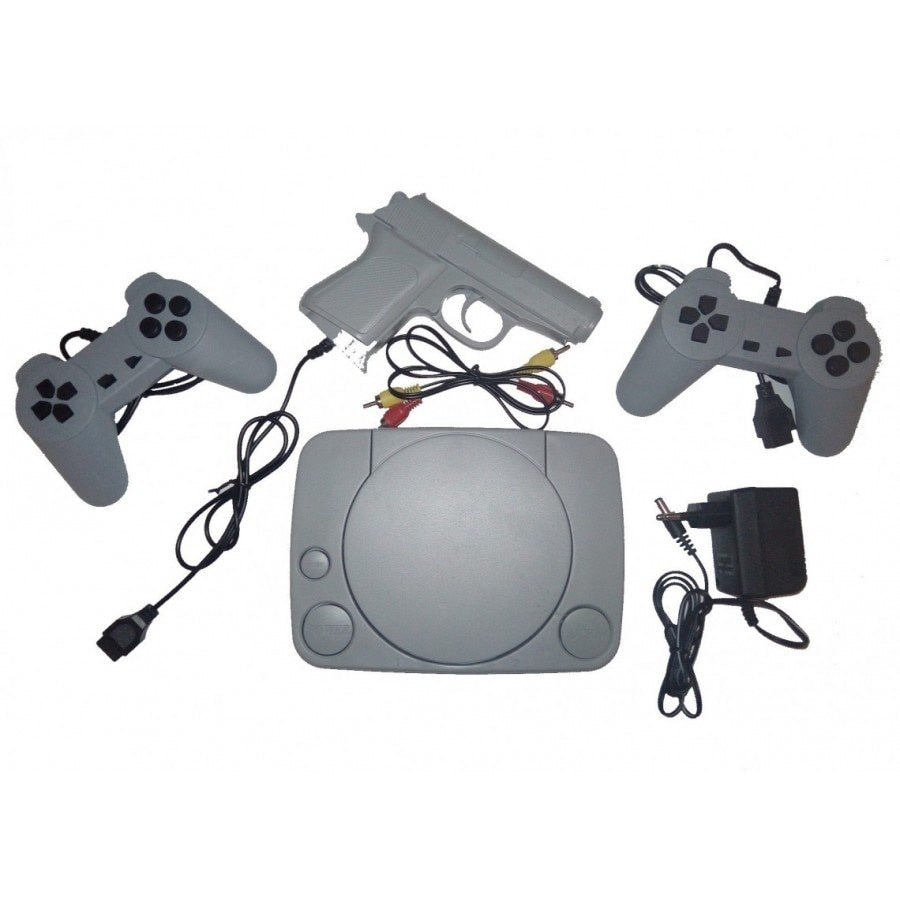 Joc Tv Retro jocul copilariei Consola Joc pe Televizor tip Terminator cu 2 telecomenzi si pistol inclus