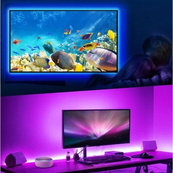 Kit Banda LED FOXMAG24, 10 Metri, Bluetooth APP Controlul, Sincroniza Muzica, Telecomanda 44 Taste, 12V, Multicolor