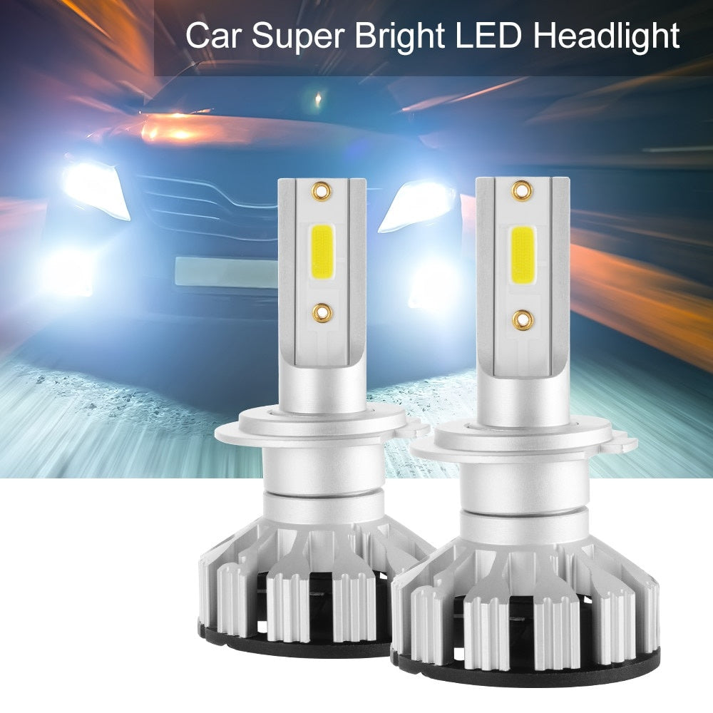 Kit Becuri Auto H1 LED CANBUS, F6, LED Headlight, Lentile ZES Generatia 2, 6000 lm, 50W, fara eroare de bec ars