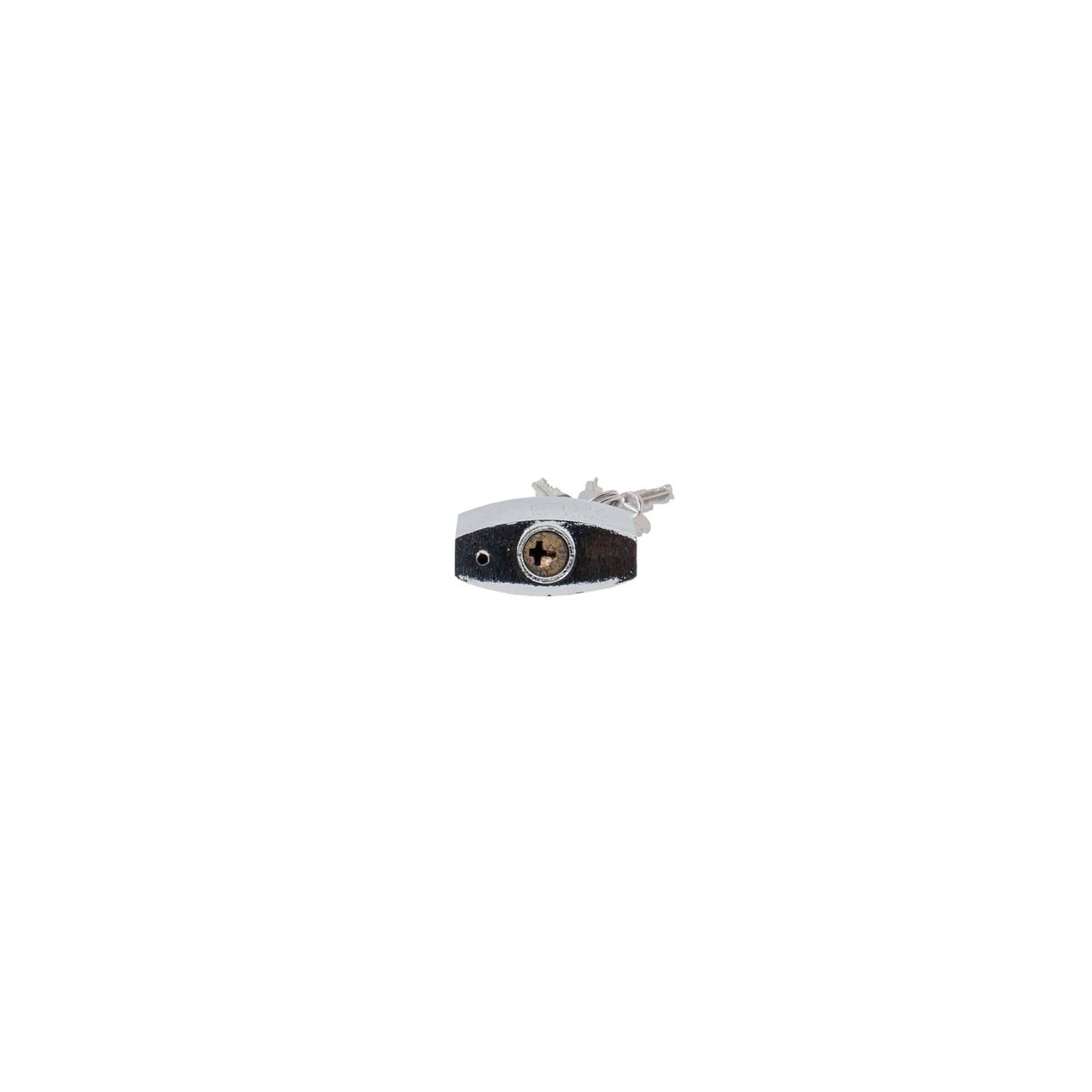Lacat crom 38mm cu 3 chei in cruce, compact si rezistent
