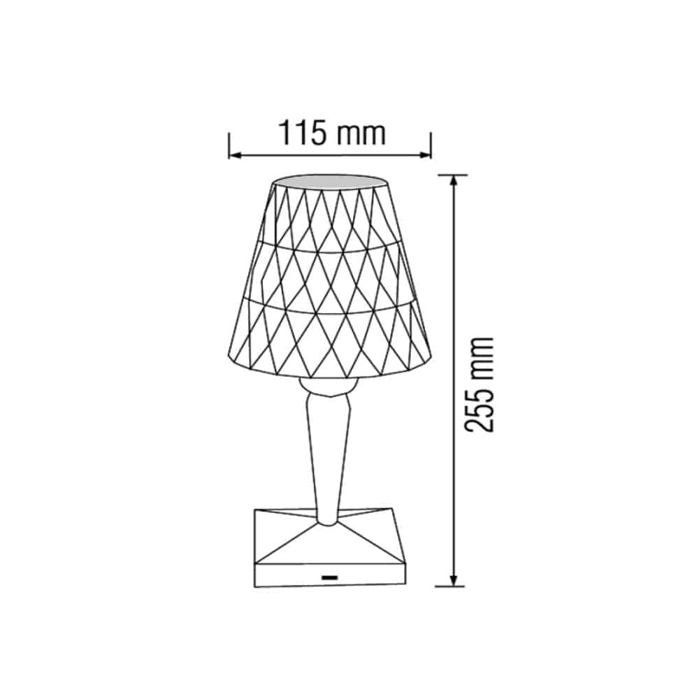 Lampa de birou cu aprindere touch, 1W, incarcare USB, 3 temperaturi de culoare