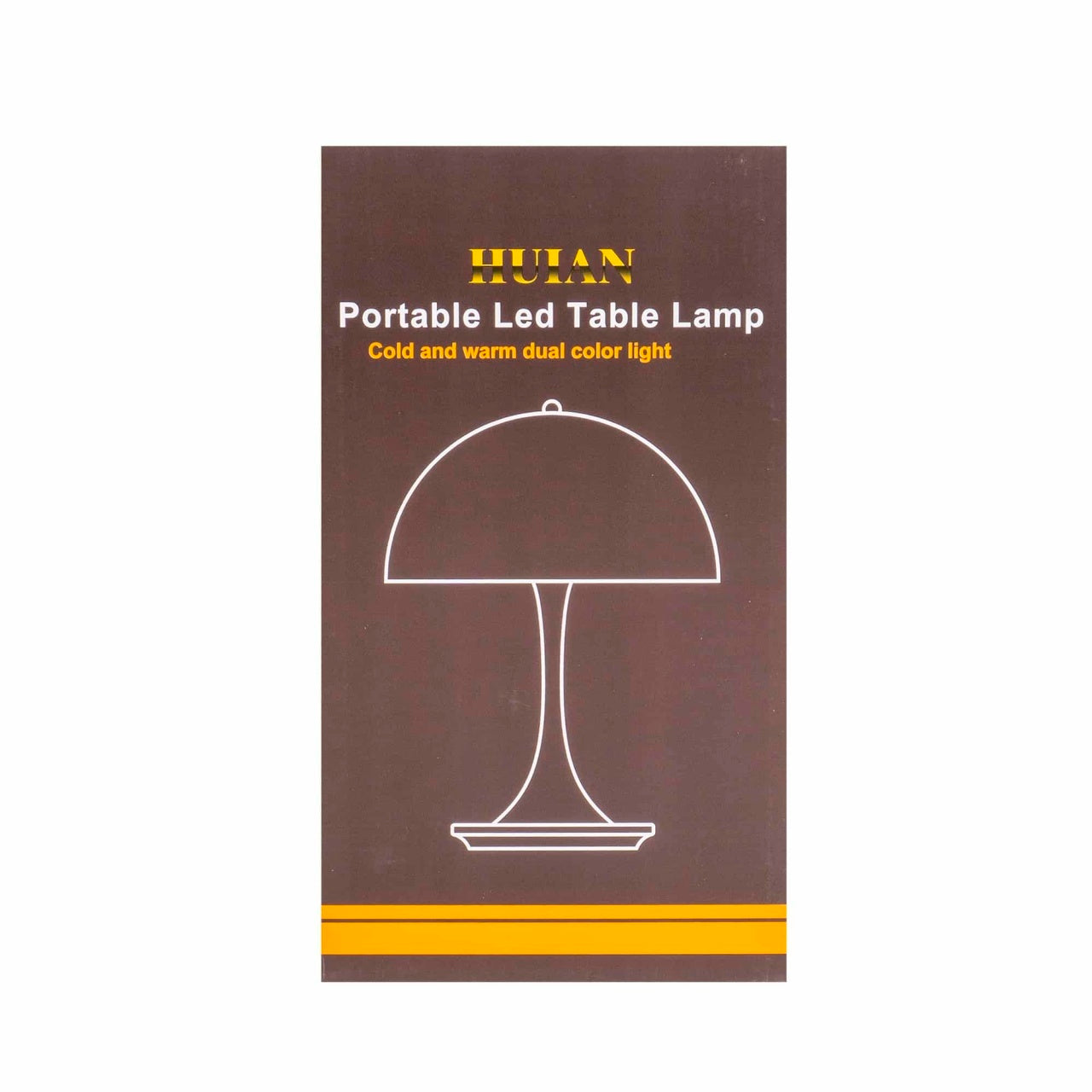 Lampa de birou portabila cu 3 tipuri de lumina, aprindere touch si incarcare USB, portocaliu