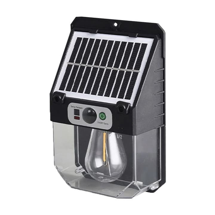 Lampa de perete LED solara cu senzor de miscare si telecomanda, pentru exterior
