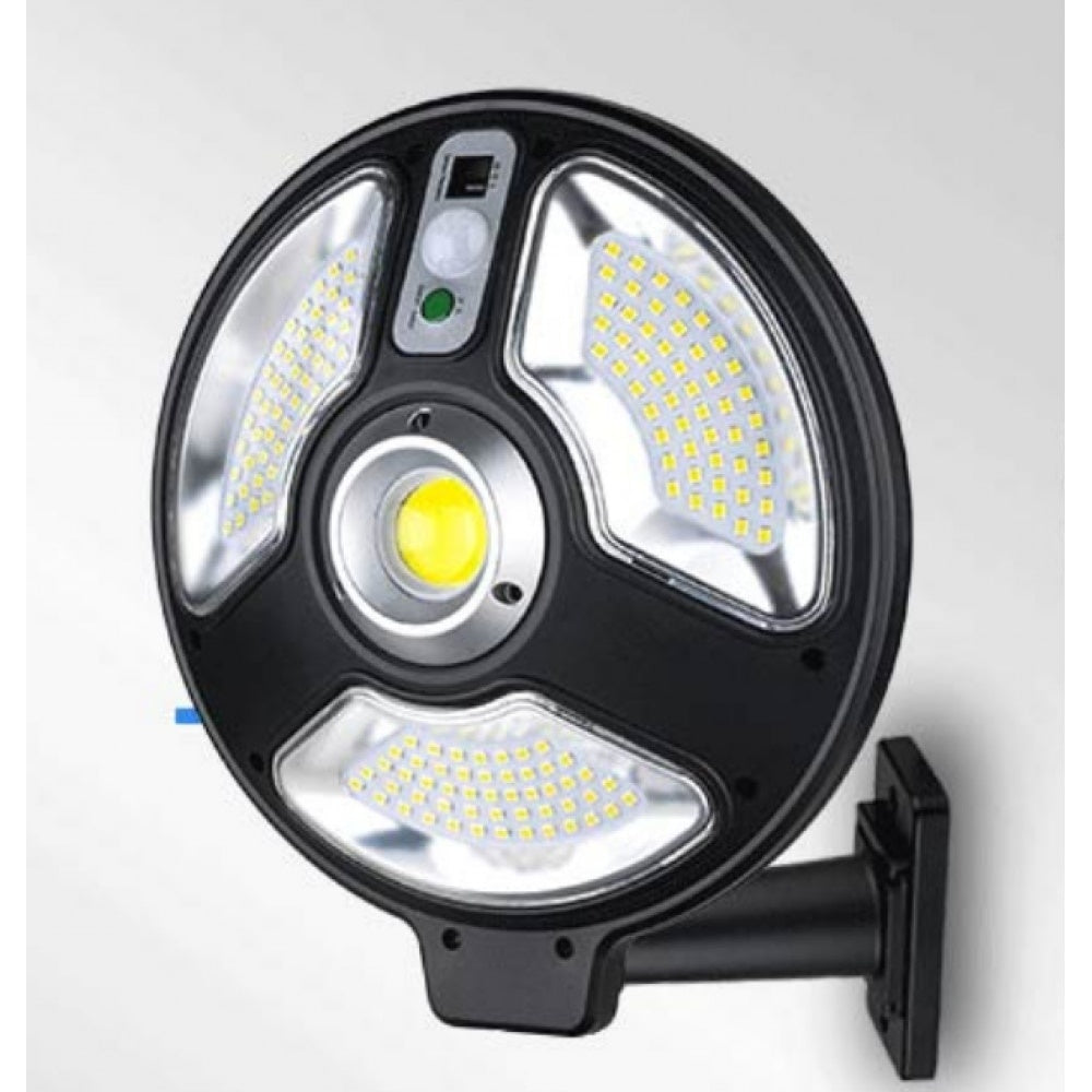 Lampa solara cu telecomanda FOXMAG24, 120 x LED, Senzor de miscare, Negru
