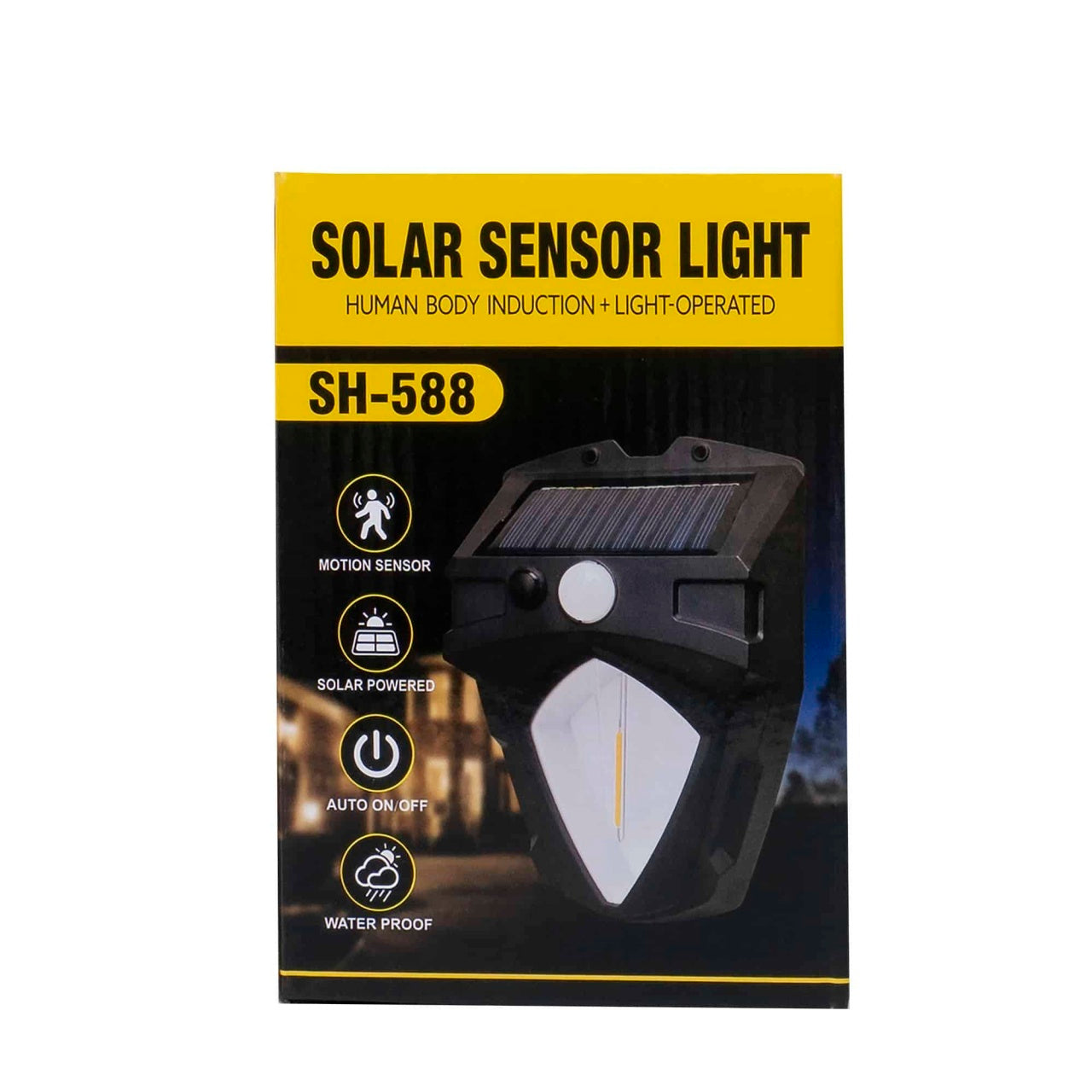 Lampa solara de perete LED cu senzor miscare si 3 moduri de iluminare, 16.5x11x5 cm