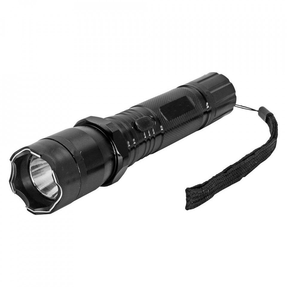 Lanterna cu electrosoc si laser FOXMAG24®, LED, Aluminiu, Reincarcabila