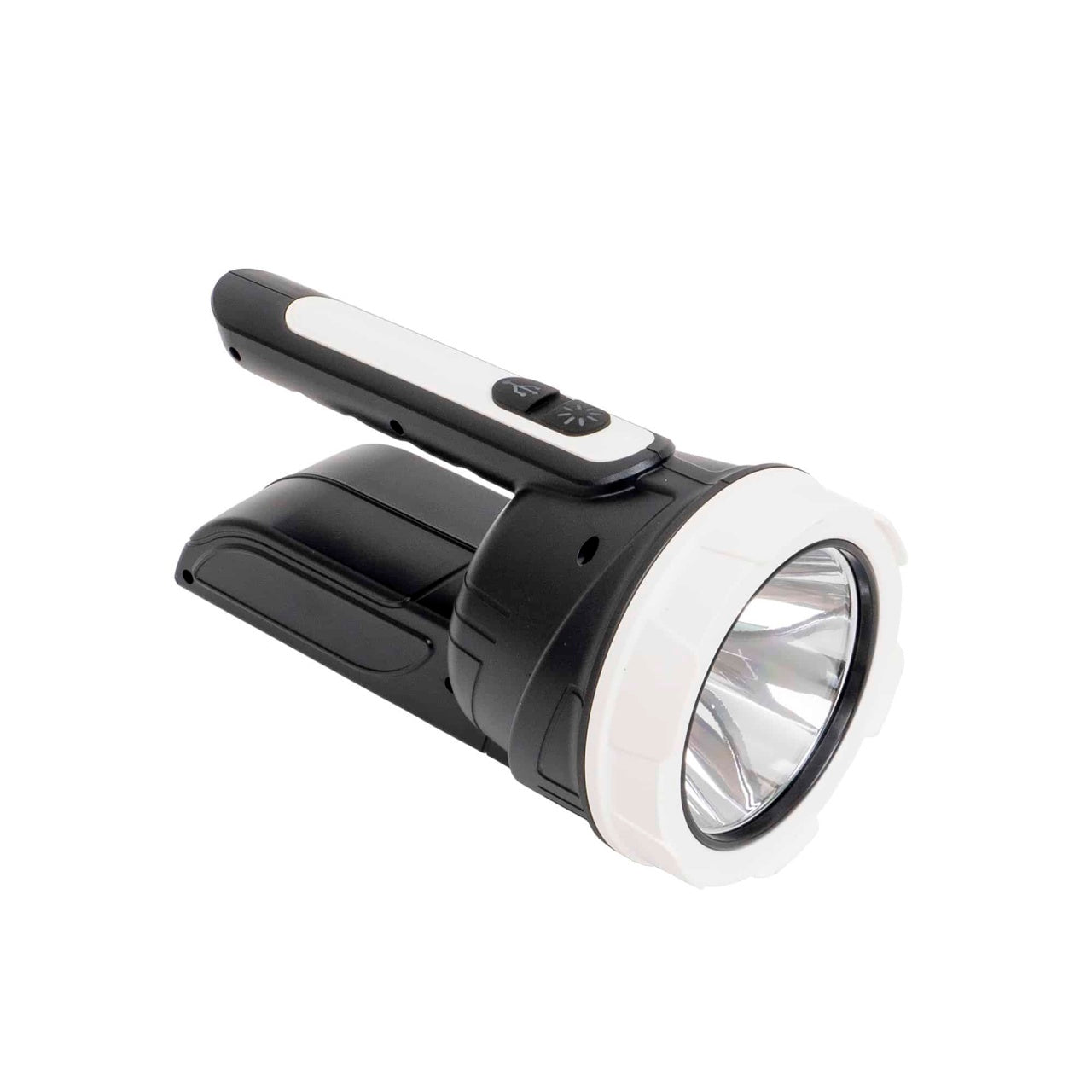 Lanterna de mana cu incarcare USB si solara, 4 moduri lumina, dimensiuni 19x10x10 cm