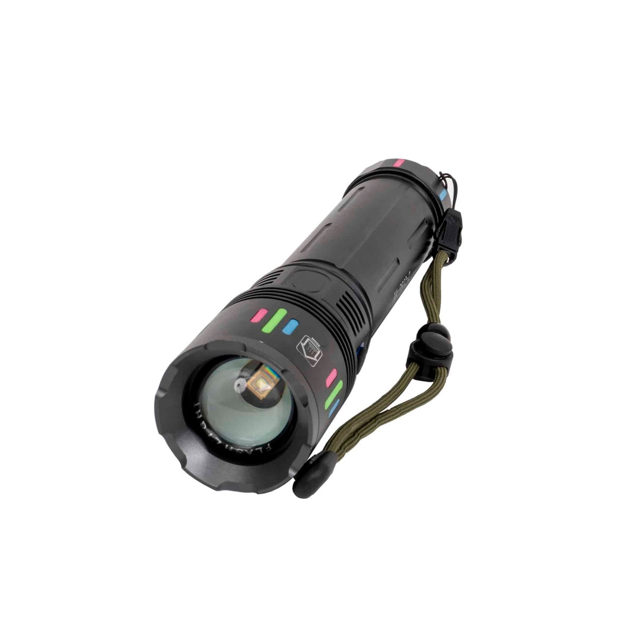 Lanterna de mana LED cu 3 moduri de intensitate si incarcare USB, 23 cm