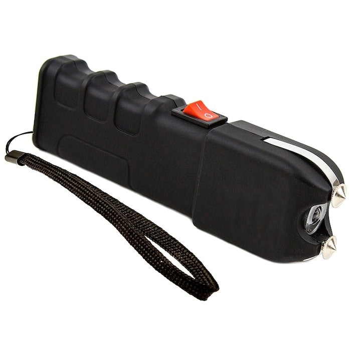 Lanterna electrosoc, acumulator inclus, husa material textil, buton ON/OFF, negru