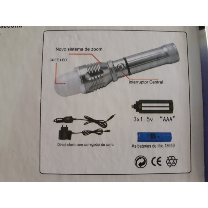 Lanterna Profesionala pentru vanatoare FOXMAG24, 5W 5000 LM cu acumulator