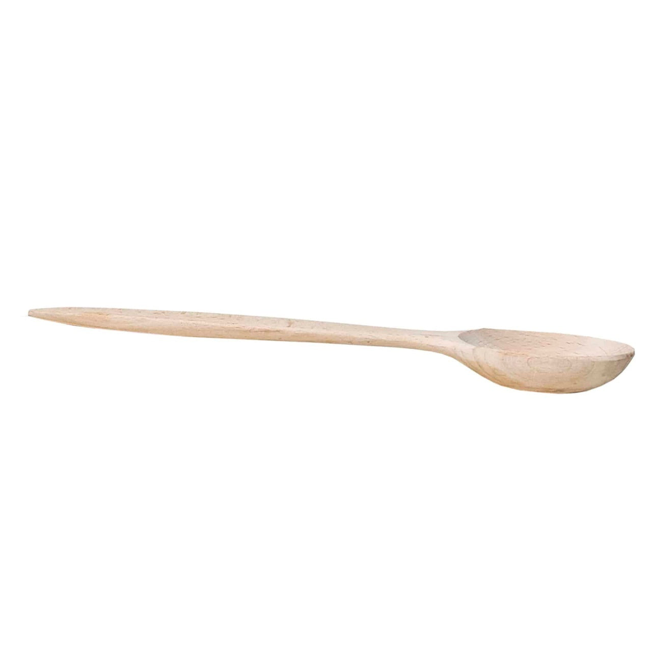 Lingura de lemn adanca, 25 cm, culoare natur