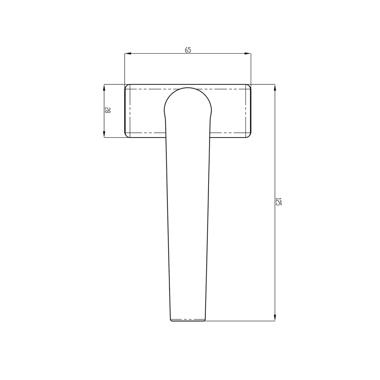 Maner ferestre DK V. alb, model 22T70/Q7