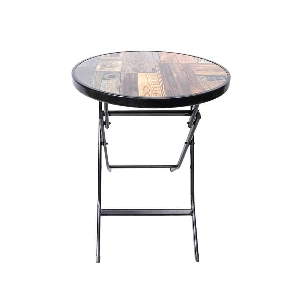 Masa plianta rotunda cu blat MDF, 60x60 cm, inaltime 70 cm