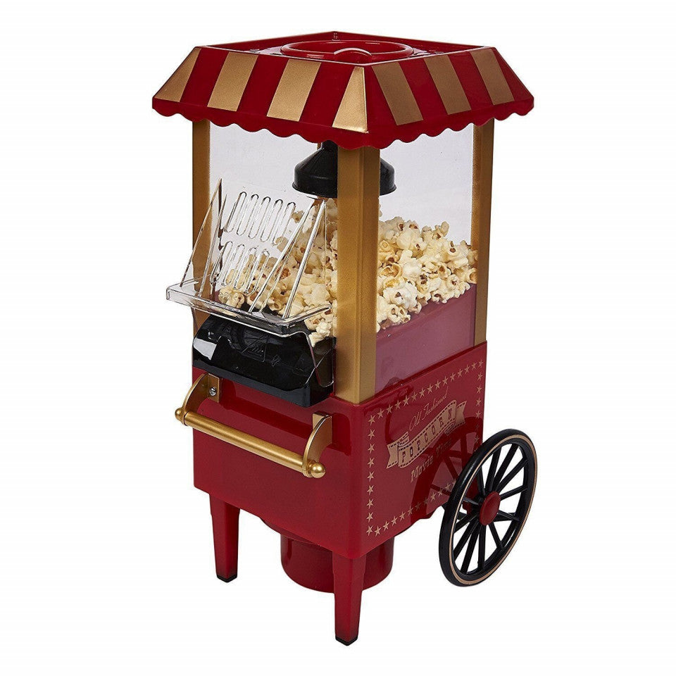 Masina retro de facut floricele Popcorn, temperatura de lucru 60°C - 200°C, putere 1500 W