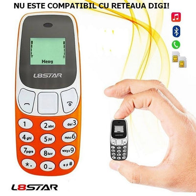 Mini Telefon Dual Sim Radio Fm Bluetooth L8STAR Schimba Vocea - Albastru