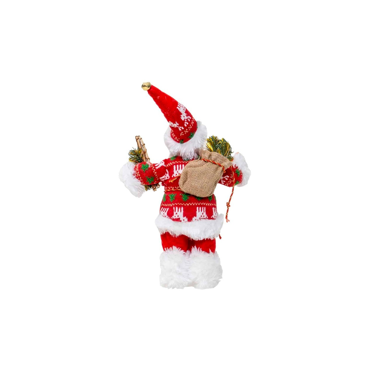 Mos Craciun decorativ 32 cm pentru casa si bradul de Craciun