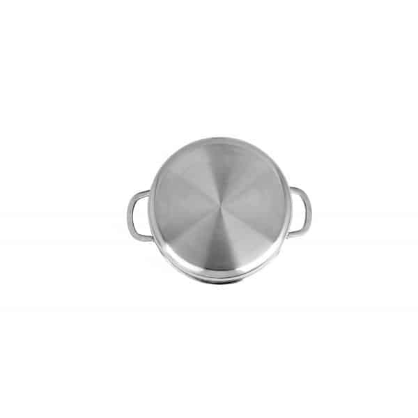 Oala inox cu capac 24 cm, antiaderenta, 4.3 l, compatibila cu inductie