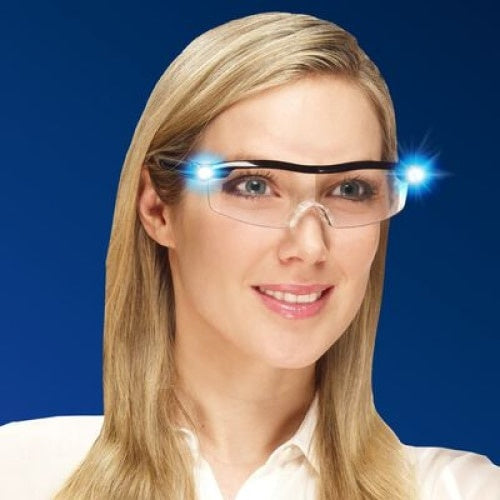 Ochelari FOXMAG24, cu lentila tip lupa, pentru marire, cu doua leduri pentru iluminat, cu baterii