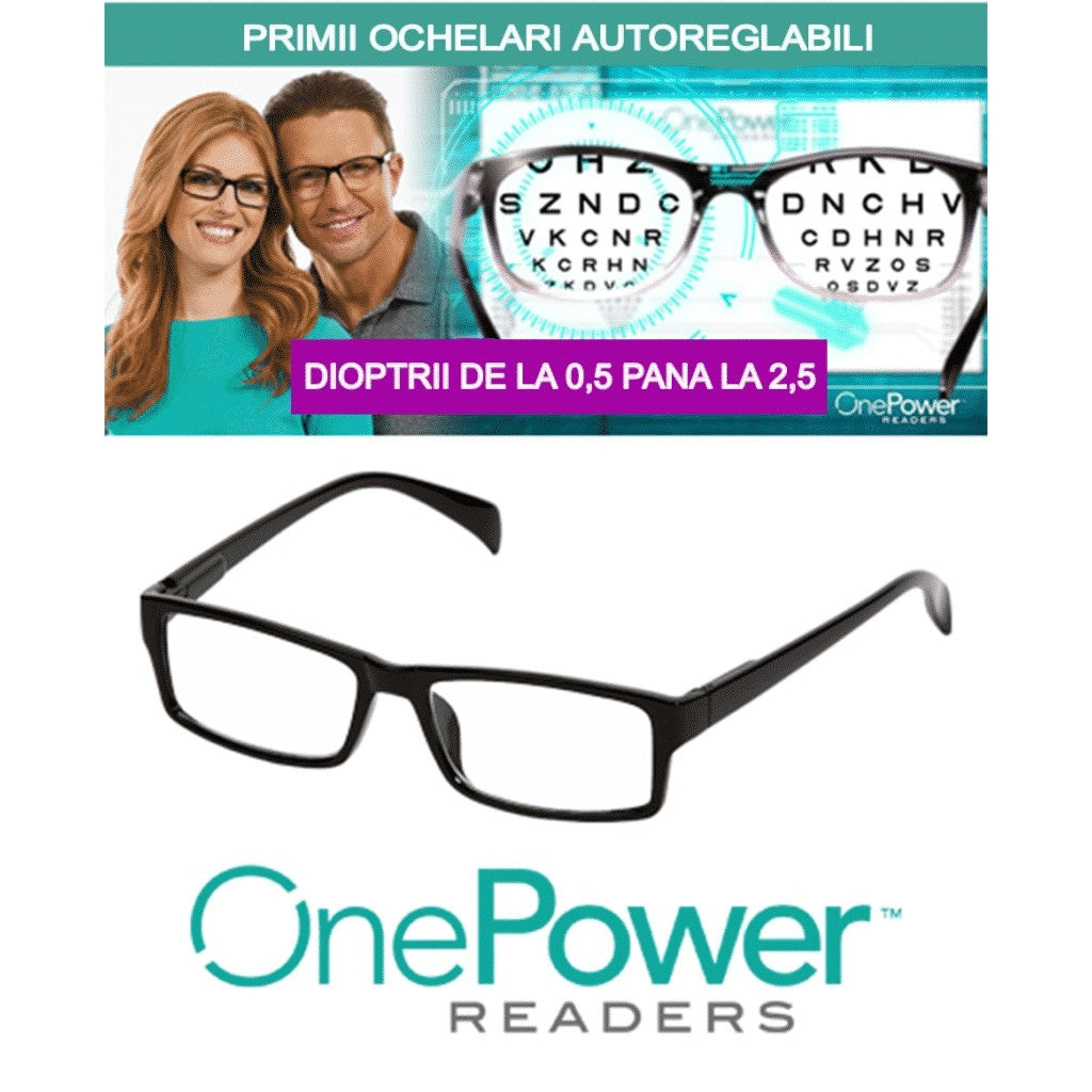 Ochelari pentru citit cu dioptrii variabile FOXMAG24®, 0.5/+2.5