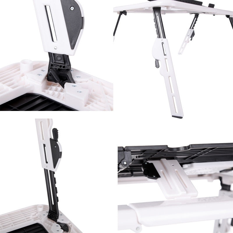 Pachet Masa Laptop GAIA, Multifunctionala, E-Table Cu suport Usb + felinar Camping, GAIA