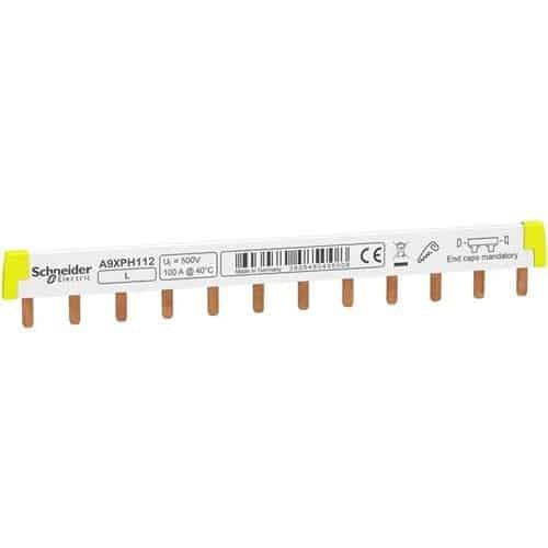 Pieptene electric 12 moduri, capacitate 100A, montaj tablouri electrice