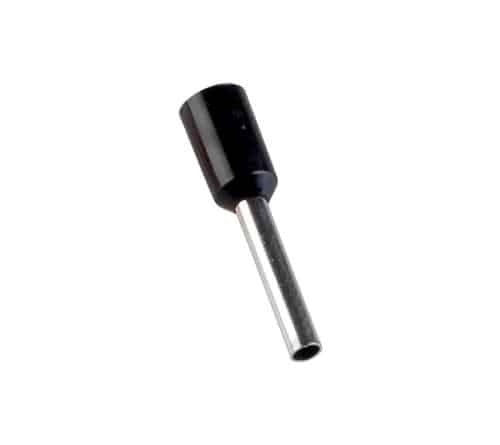 Pini pentru cablu 1.5 mm, set 100 bucati, negri pentru conexiuni electrice