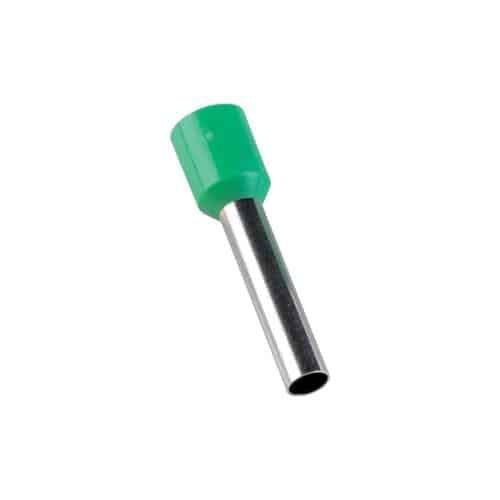 Pini pentru cablu 6 mm, 100 bucati, culoare verde, pentru conexiuni electrice sigure