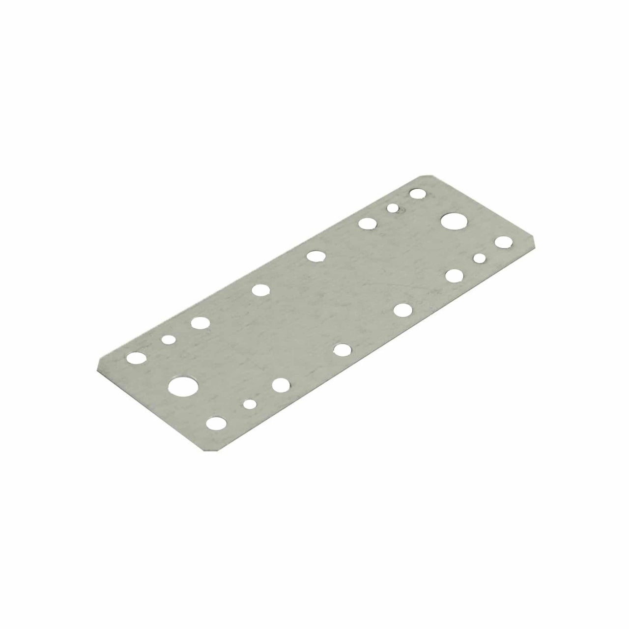 Placa perforata din otel 180x65x2.5 mm, argintie, rezistenta si versatila