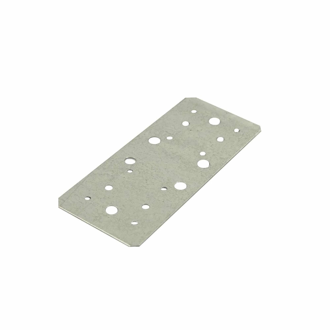Placa perforata otel 55x140 mm, argintie, pentru imbinari rezistente