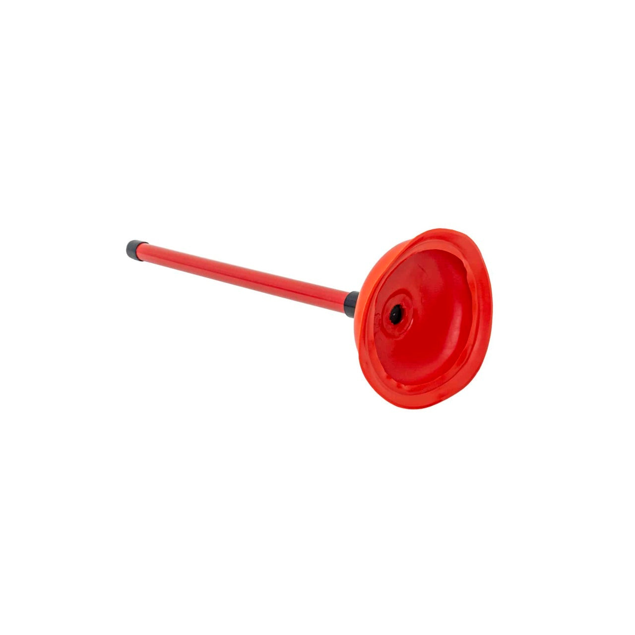 Pompa de desfundat chiuveta cu maner plastic rosu si ventuza 16 cm