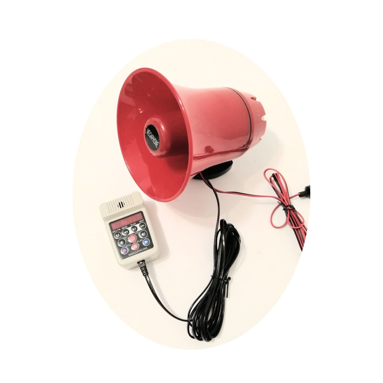 Portavoce-megafon auto 12V cu inregistrare si slot USB CA130AM, 25W