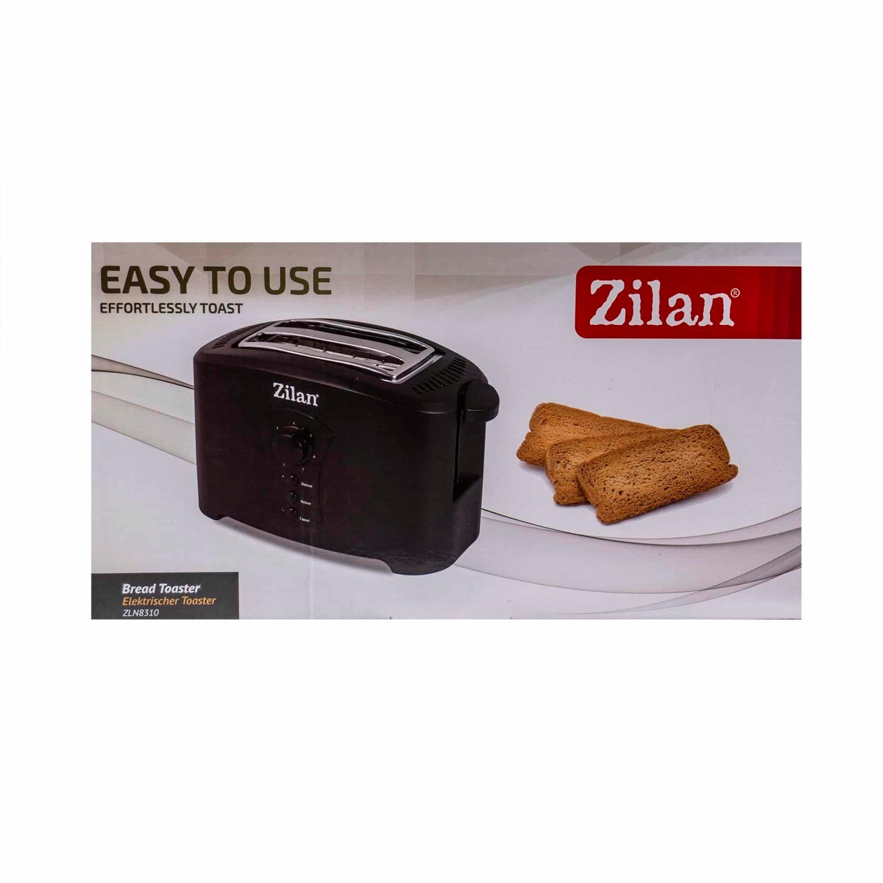 Prajitor de paine 2 felii, 7 trepte rumenire, 750 W, LED indicare