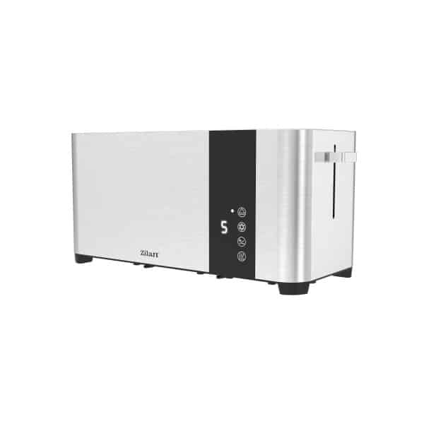 Prajitor de paine inox cu ecran digital, 2 fante si 7 trepte de prajire, 1400W