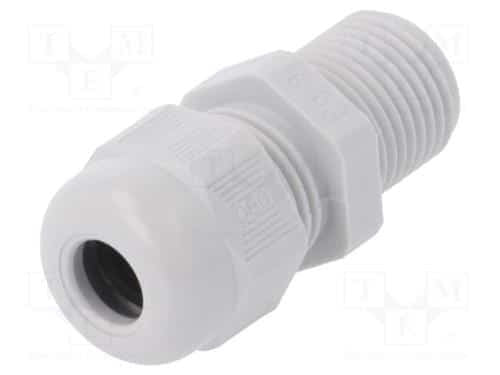 Presetupa PG 7, constructie robusta, gri, pentru cabluri diametru mic