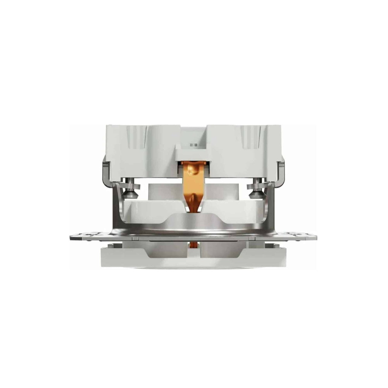 Priza simpla incastrata 16A 250V Asfora alb ABS+PC
