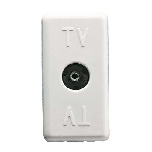 Priza TV modulara, 1m, culoare alb
