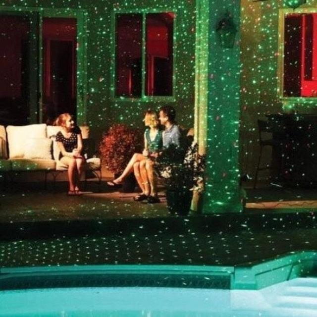 Proiector cu laser lumini, Craciun, pentru exteriorul casei