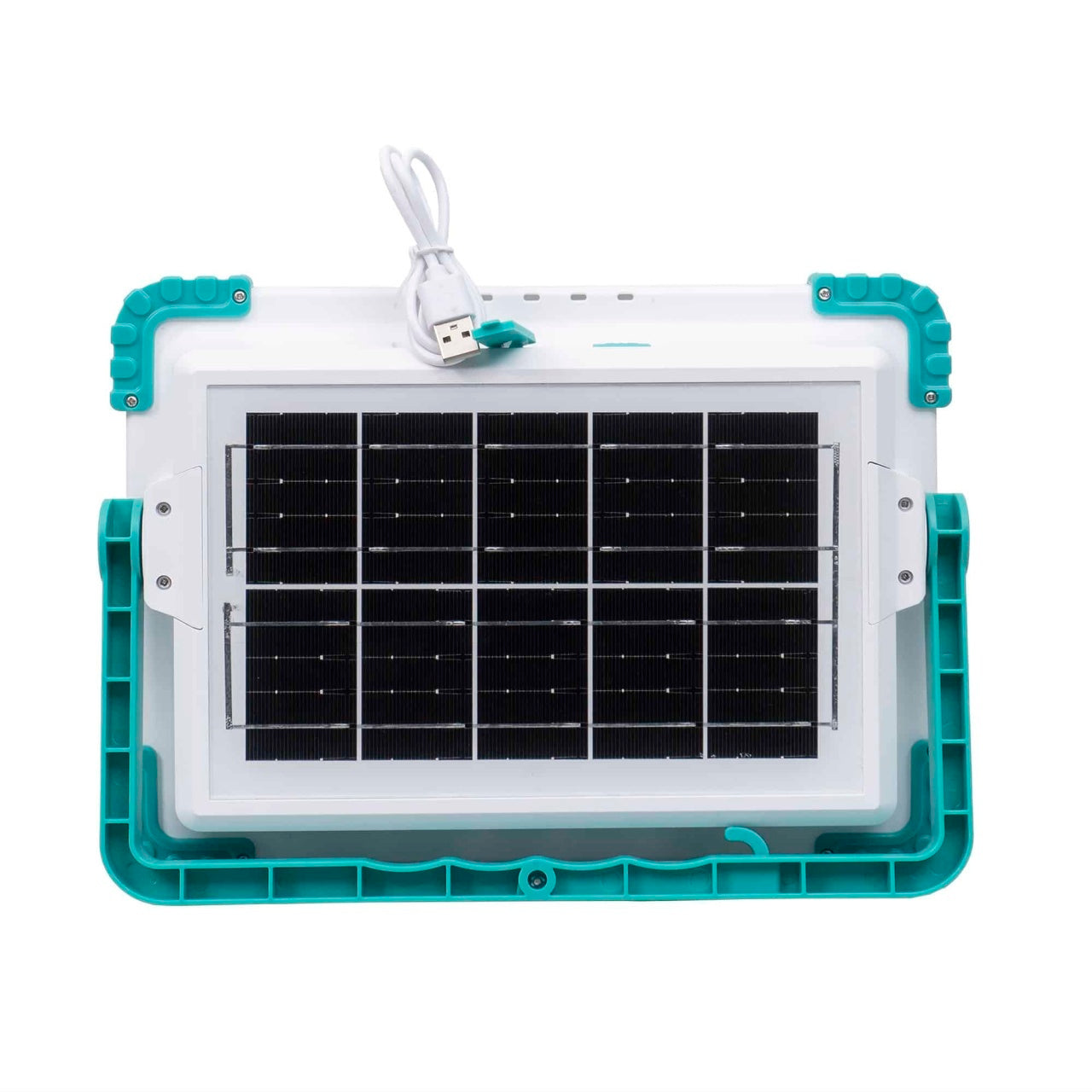Proiector LED 200W cu incarcare solara si USB, 280 LED-uri, panou incorporabil