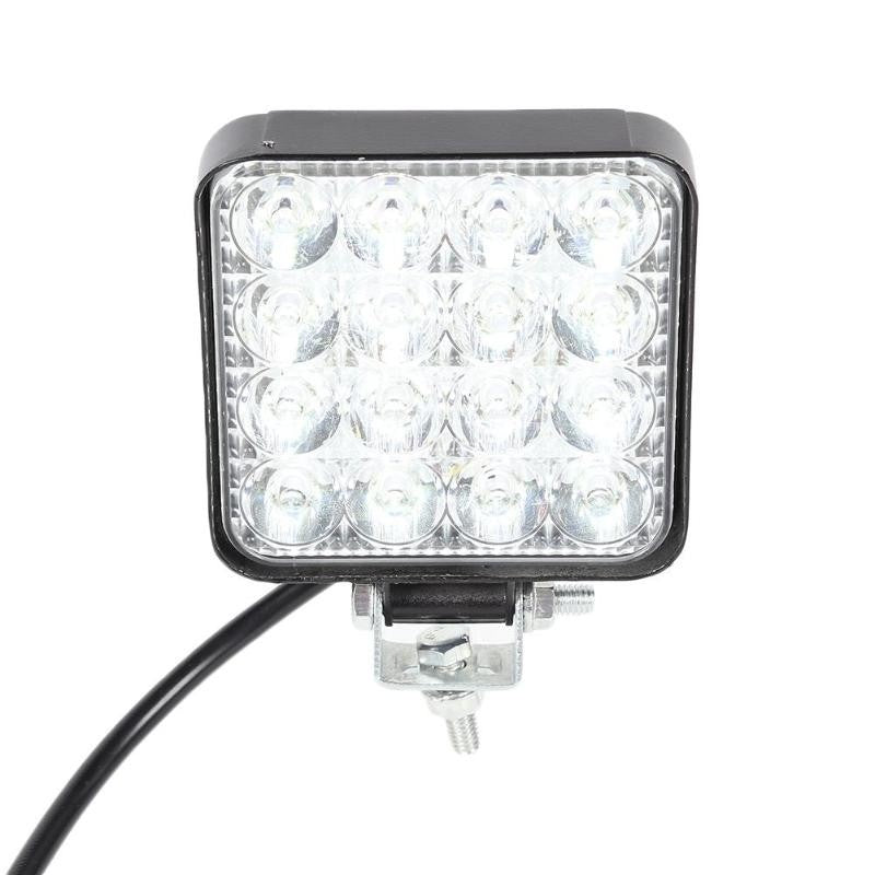 Proiector LED auto offroad 48W, LVT, 16 LED-uri halogen, 10-30V, carcasa aluminiu, IP67