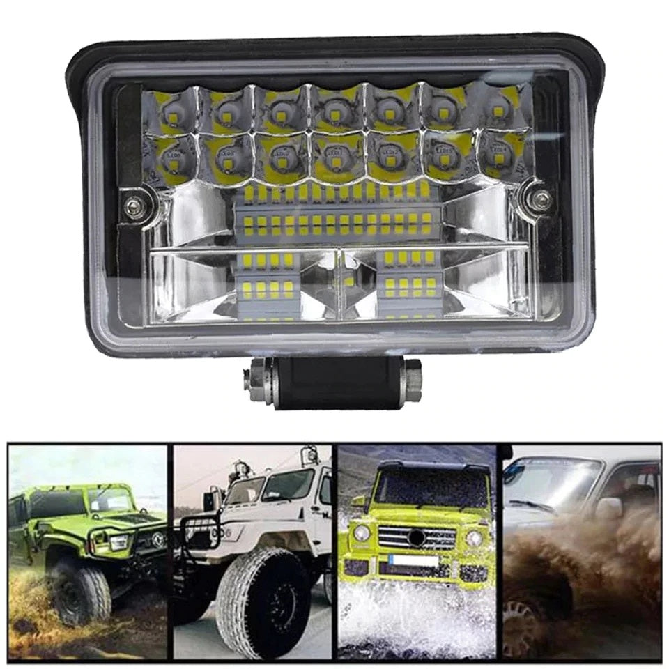 Proiector led Off Road 108W 2 faze, Suv, ATV, Tractor, Jeep unghi lumina combo 60° si 30°