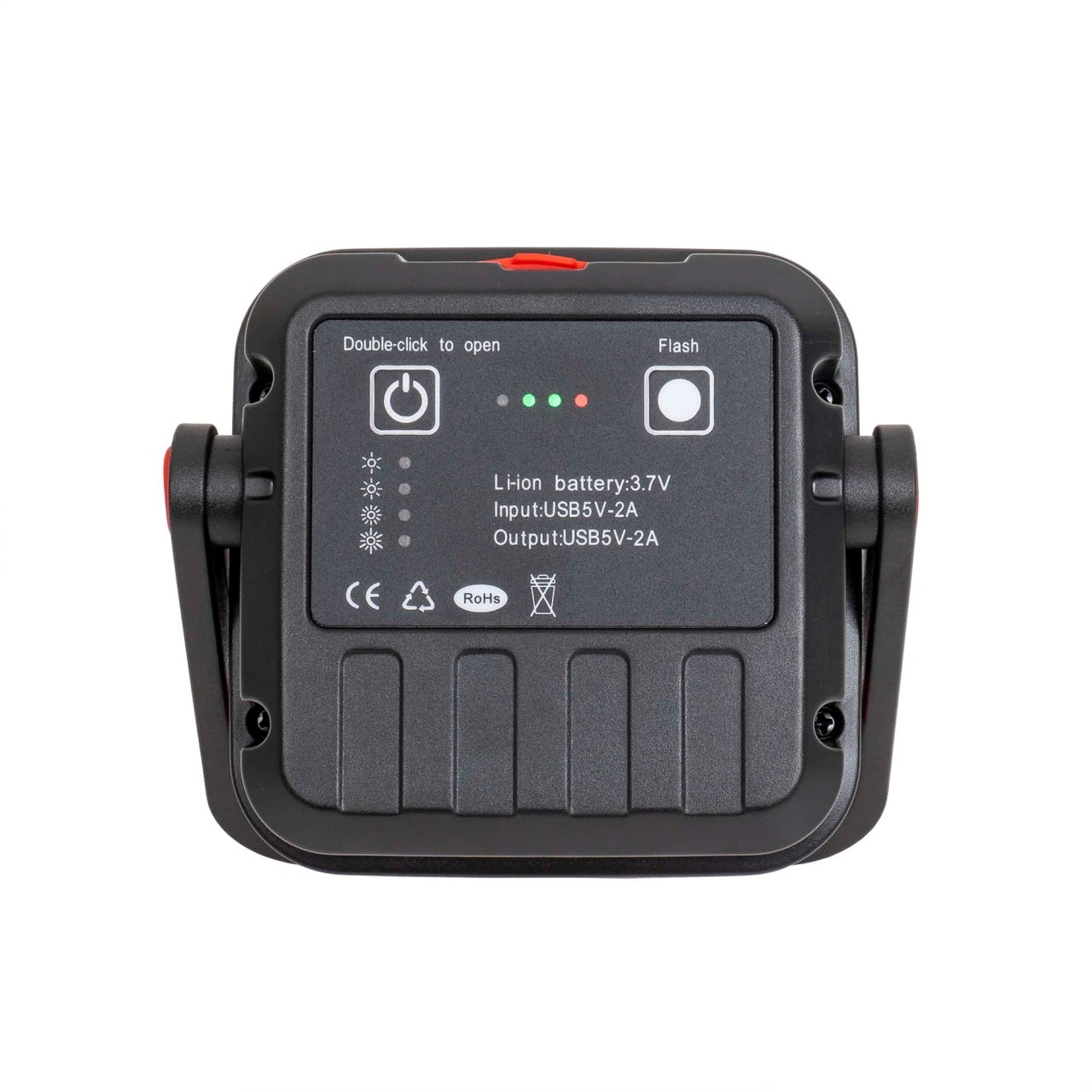 Proiector portabil de mana cu incarcare USB si 4 moduri de lumina, rosu