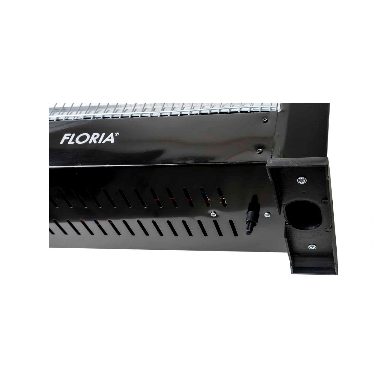 Radiator tip semineu cu 3 rezistente quartz, 1800W, negru, pentru incaperi pana la 36 m2