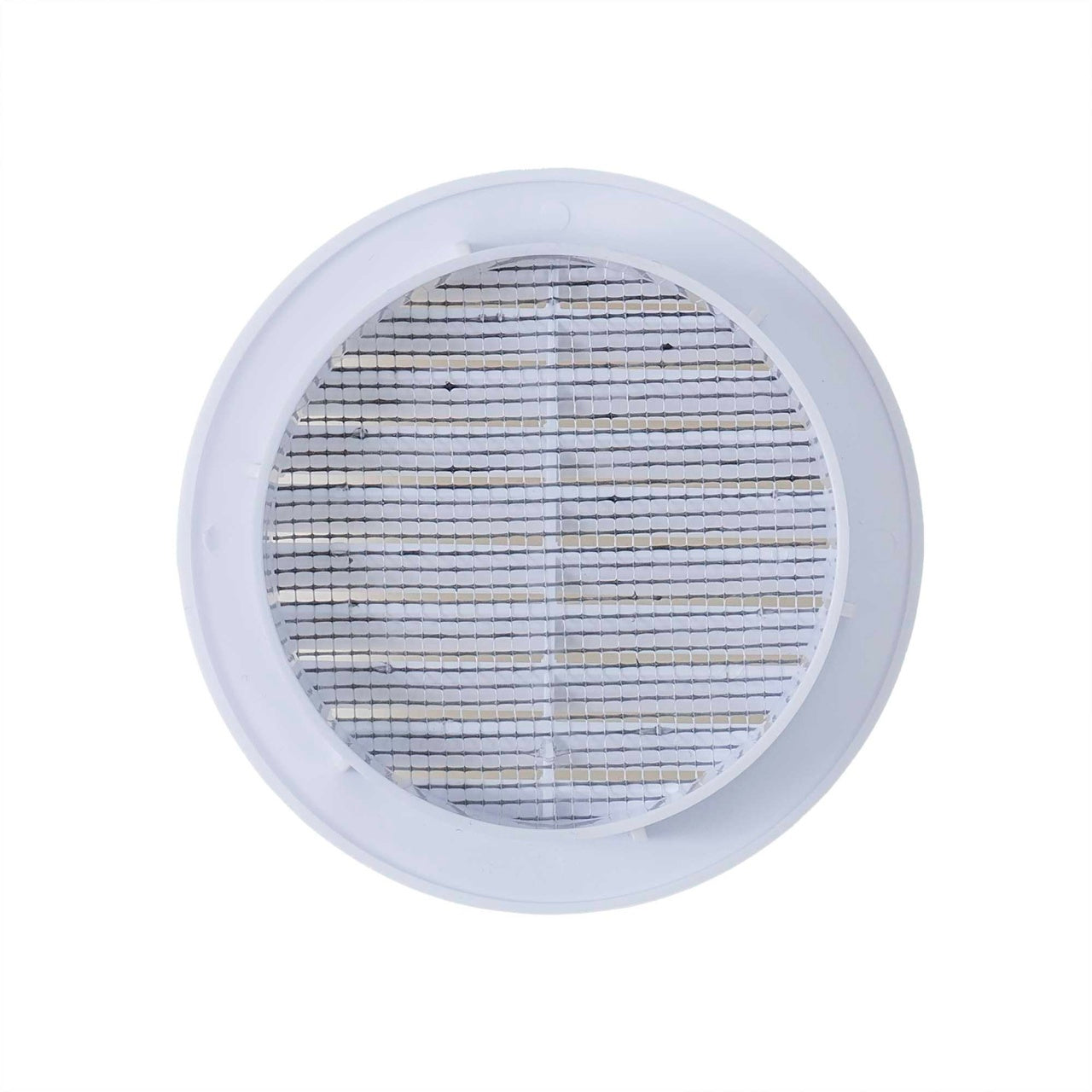 Rama aerisire plastic cu mufa, diametru 110mm, rezistenta UV, culoare alba
