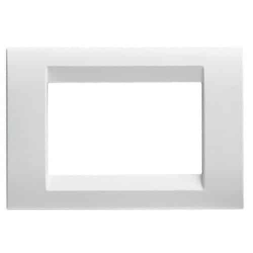 Rama ornament 3 module, plastic, alb, dimensiuni 11.5x8x1.5 cm